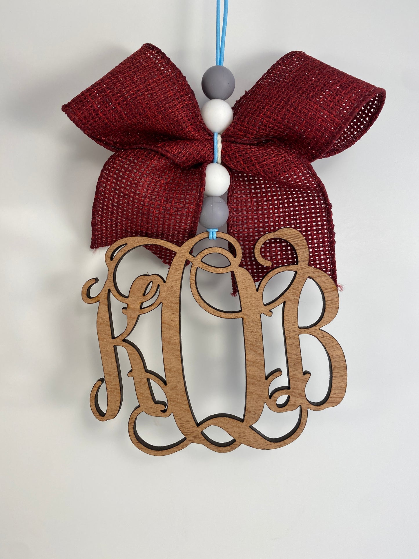 Monogram Car Charm