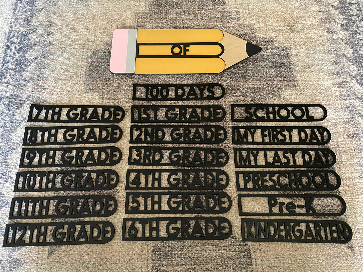 Interchangeable Back to School Pencil