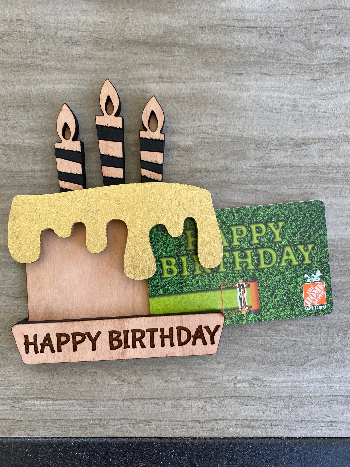 Birthday Cake Gift Card Holder