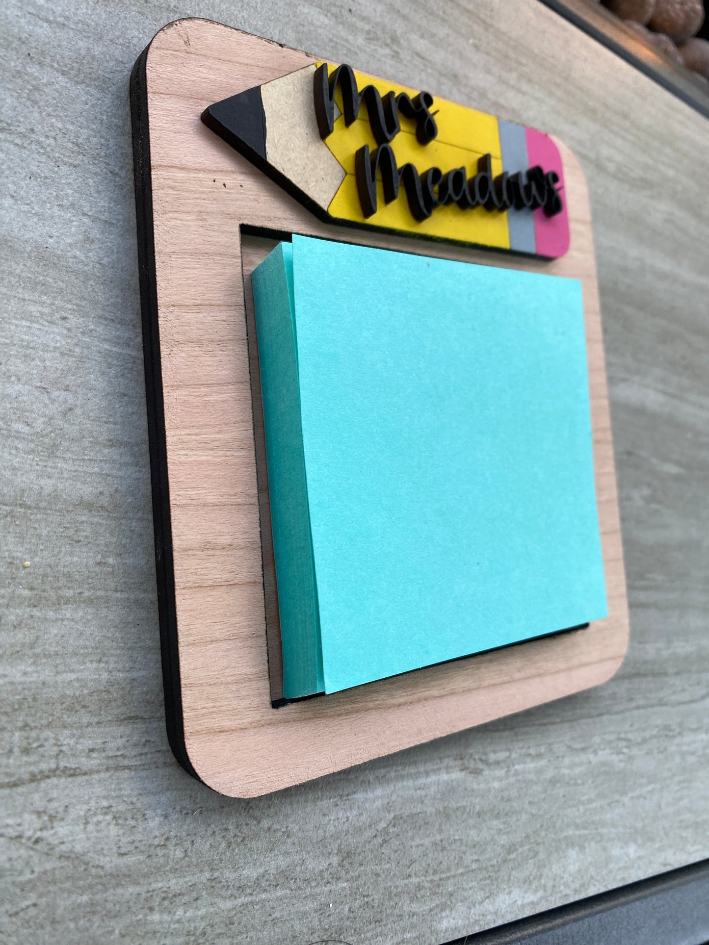 Pencil Sticky Note Holder