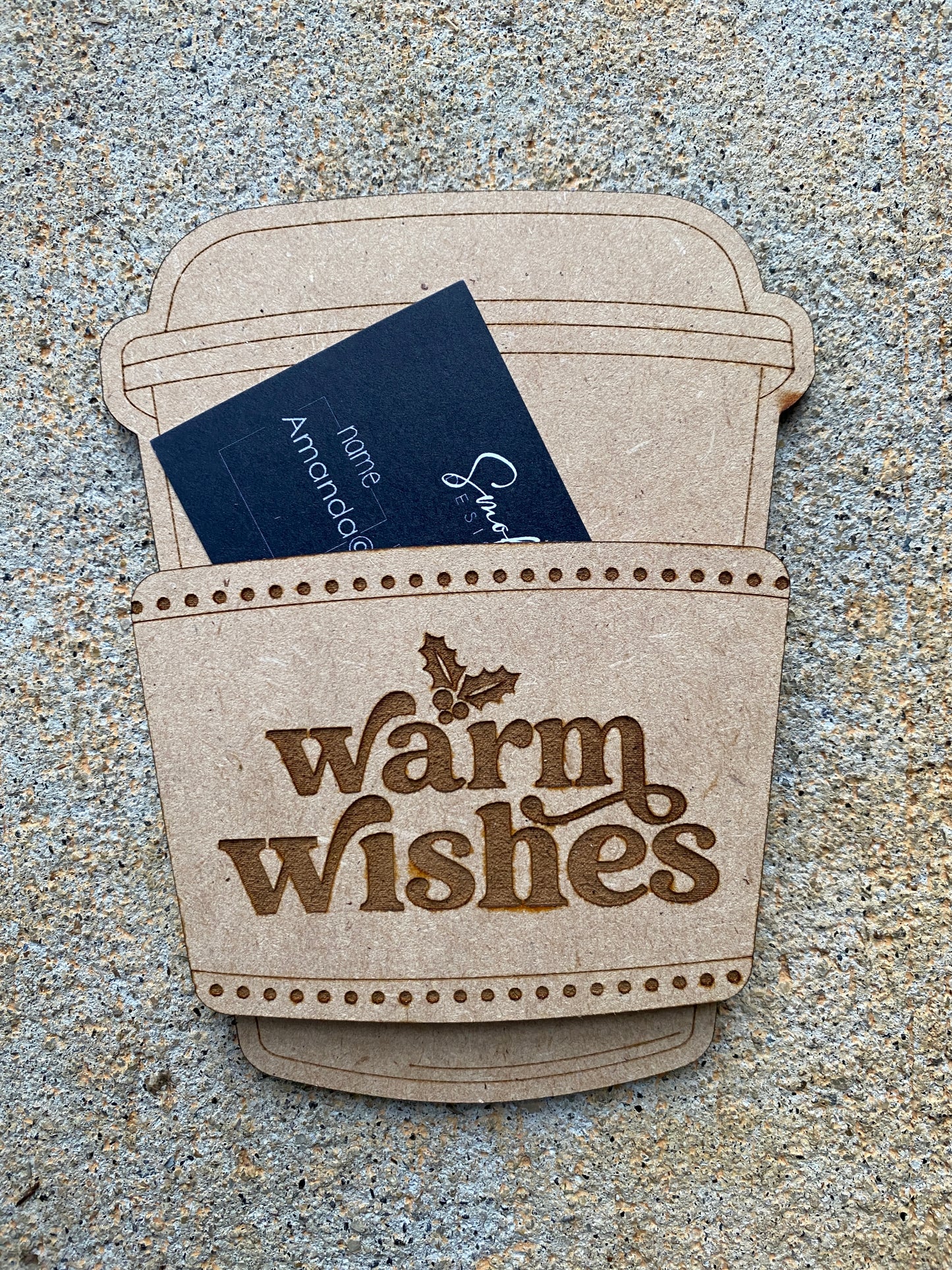 Coffee Cup Gift Card Holder