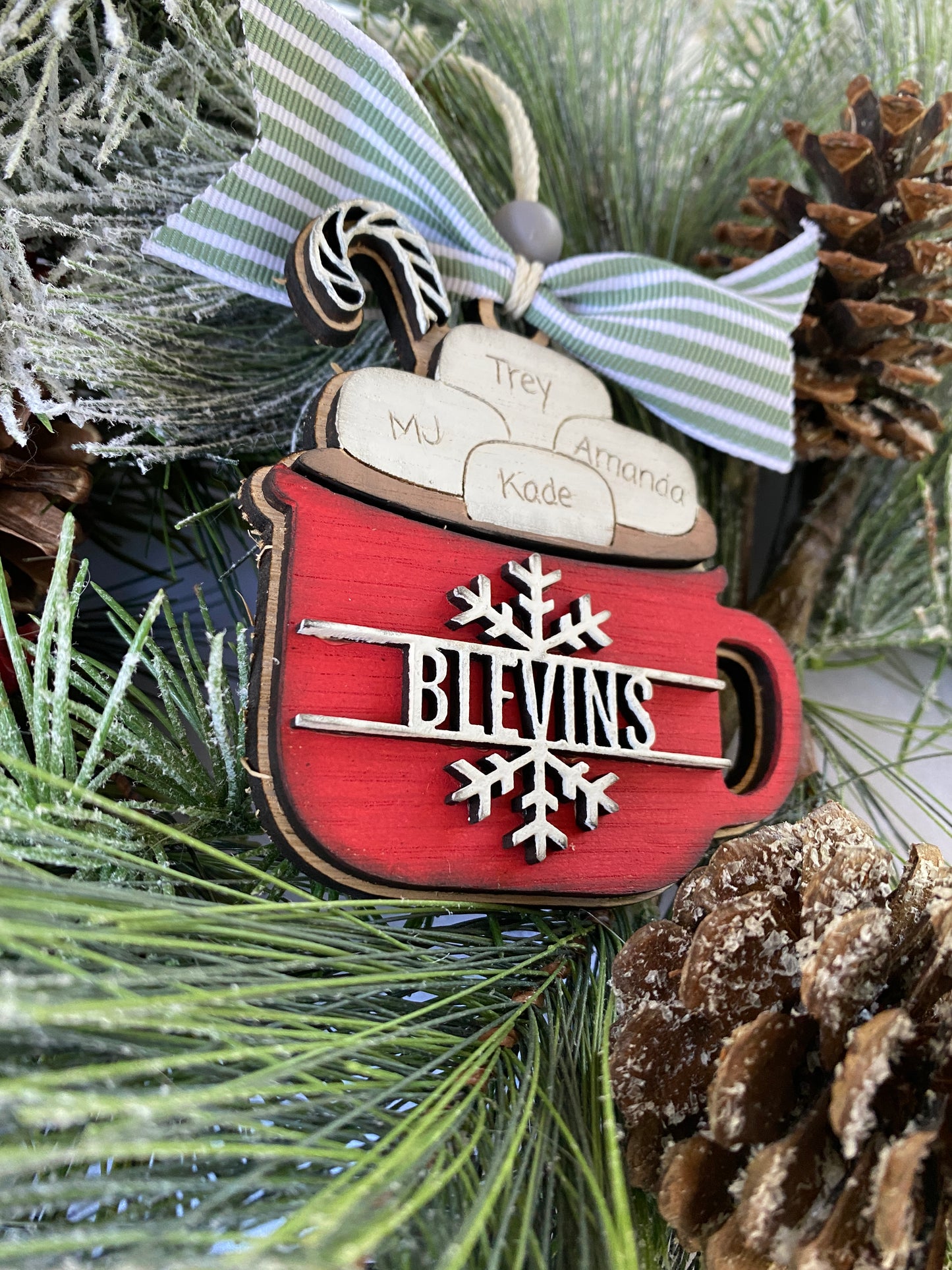 Family Hot Coca Ornament
