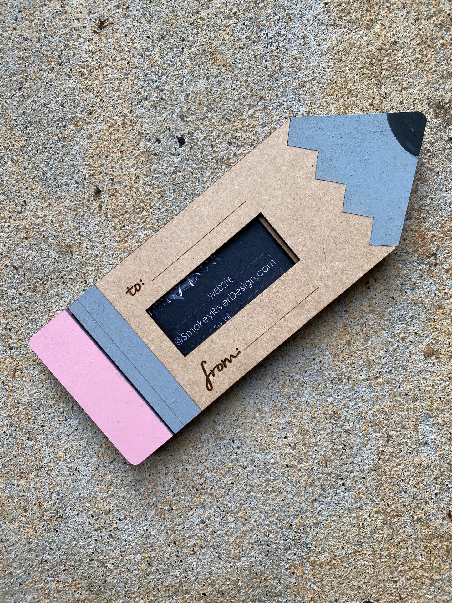 Crayon Gift Card Holder