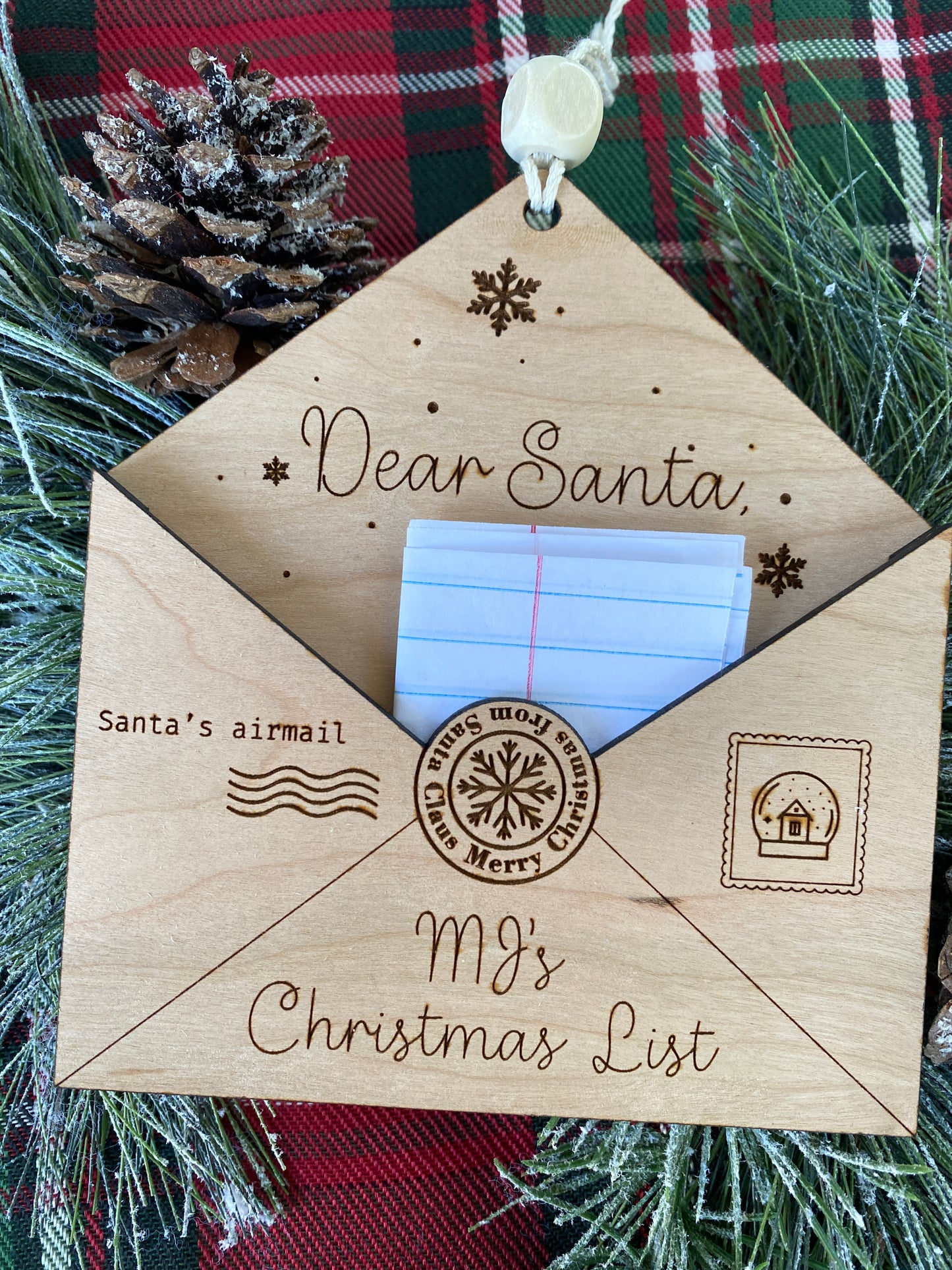 Personalized Christmas List Ornament