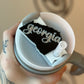 Georgia Script Cup Topper