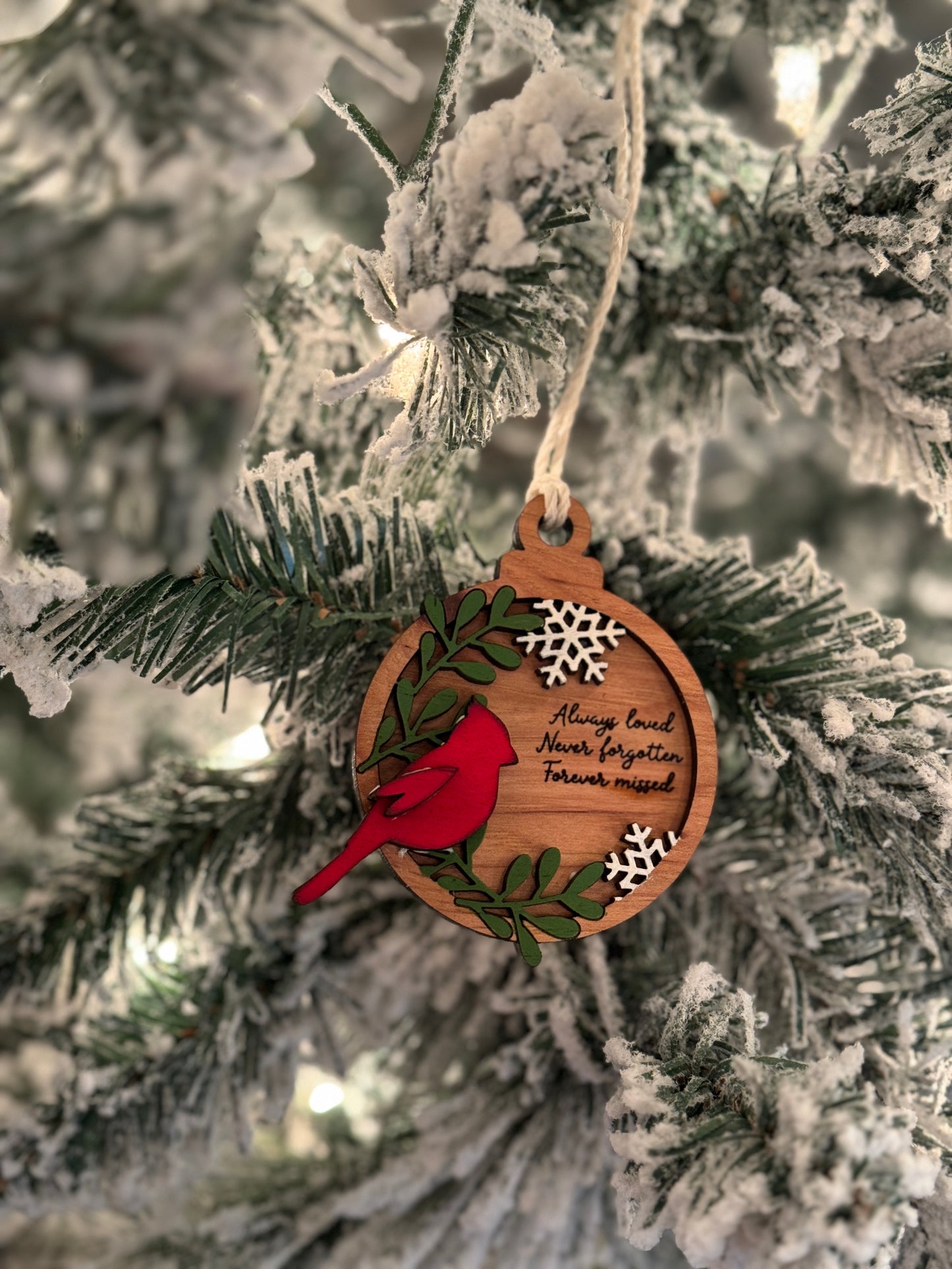 Forever Missed Cardinal Ornament