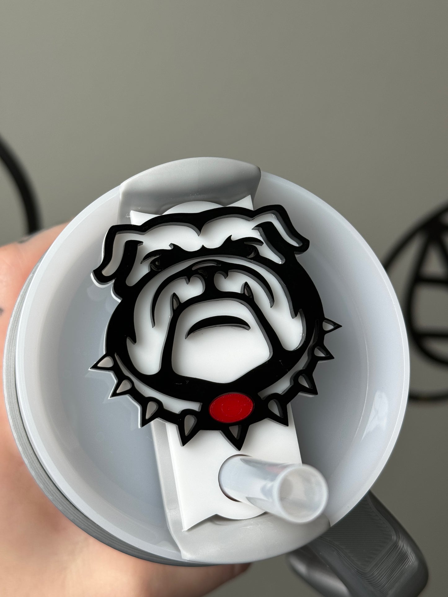 Bulldog Cup Topper