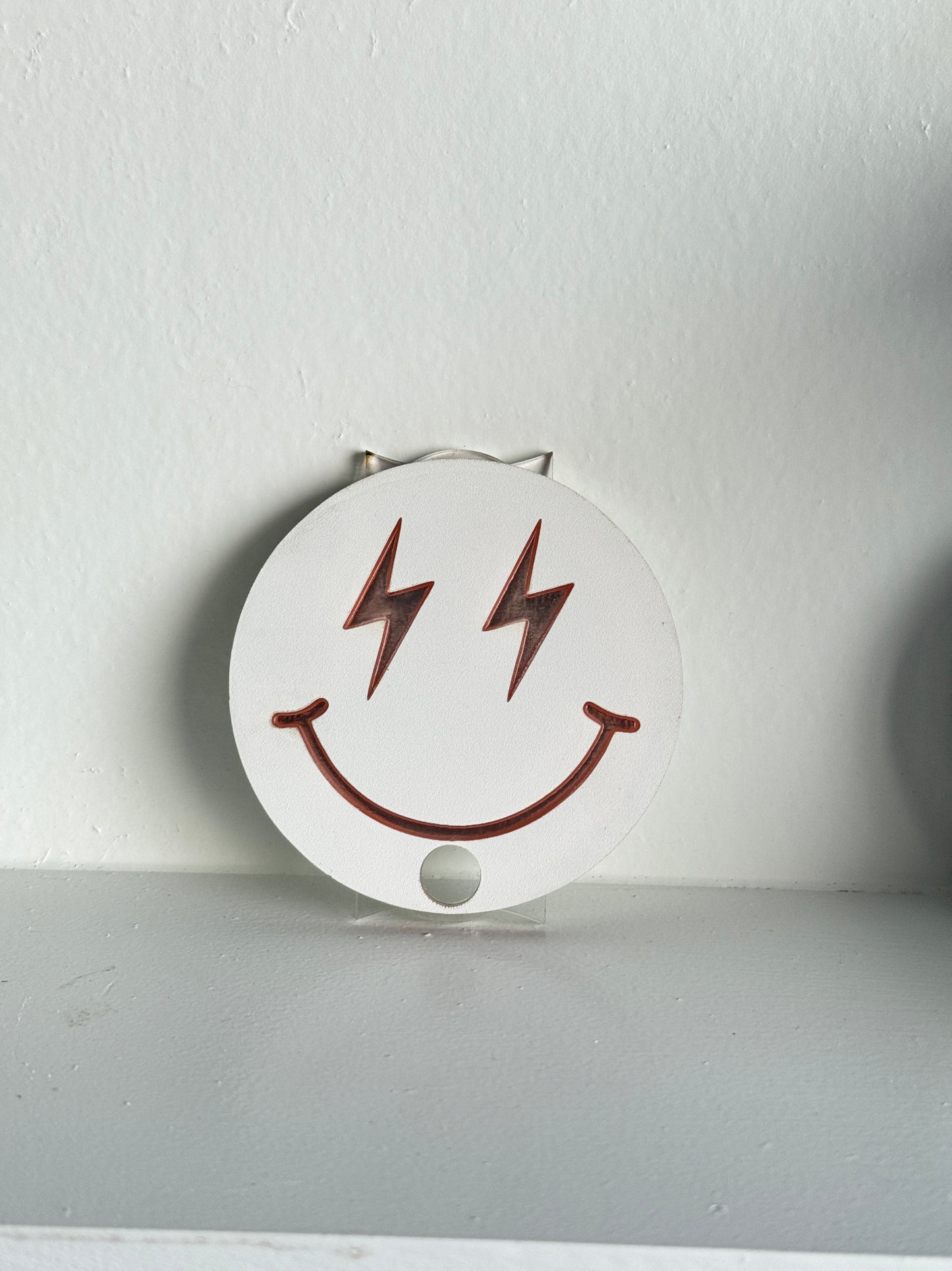 Lightening Smiley Cup Topper