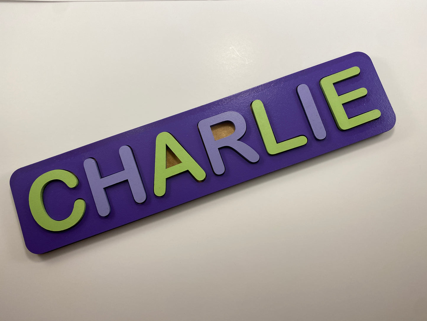 Personalized Name Puzzle - Solid Colors
