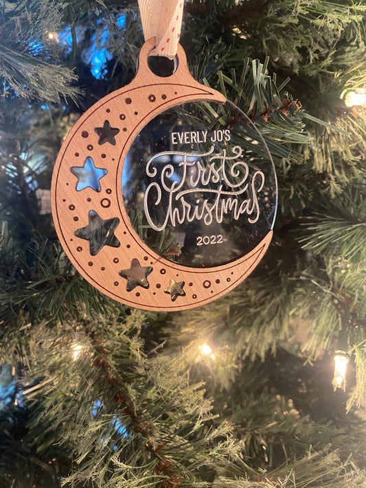 My First Christmas Moon Ornament