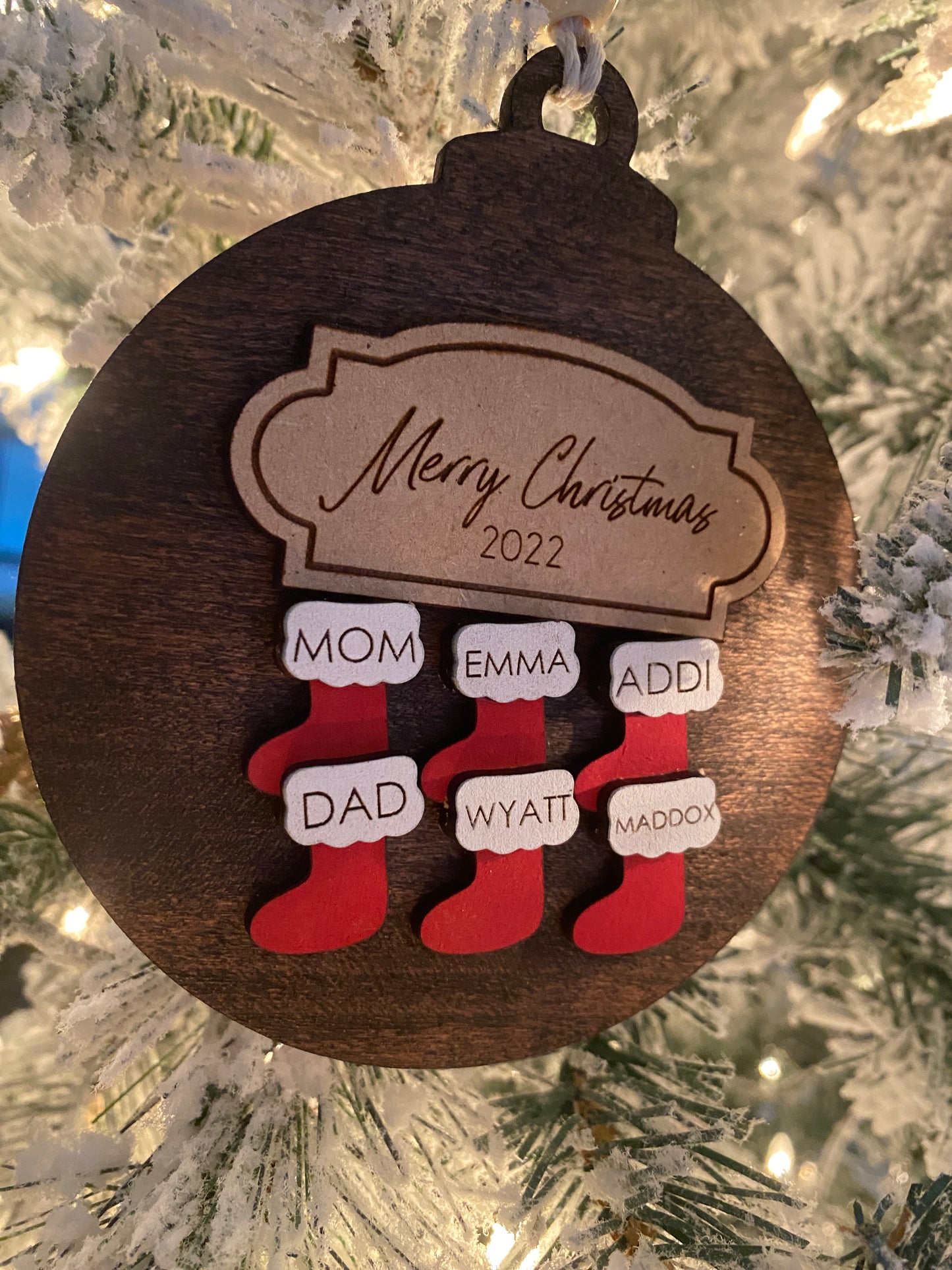Family Stocking Ornament