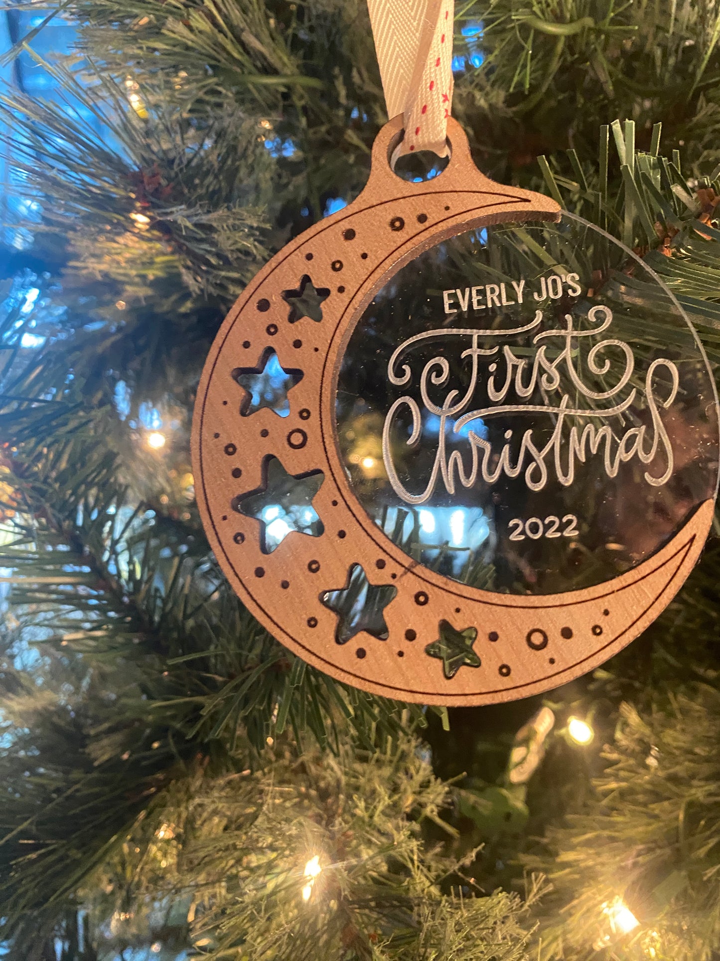My First Christmas Moon Ornament